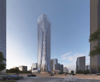 Modern Appearance Of Commercial Building-ID:596657046