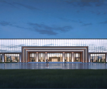 New Chinese Style Appearance Of Commercial Building-ID:590415953
