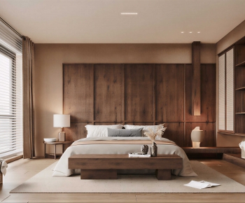 Wabi-sabi Style Bedroom-ID:971388815