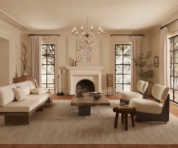 French Style A Living Room-ID:448908095