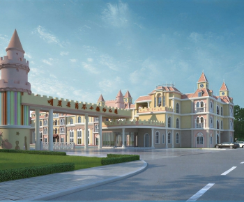 European Style School Building-ID:364043007