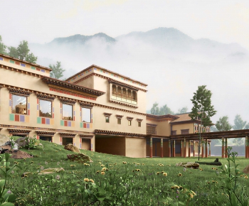 New Chinese Style Residential Building-ID:880630024