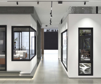Modern Exhibition Hall-ID:393455032
