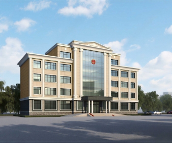 Modern Appearance Of Commercial Building-ID:703370095