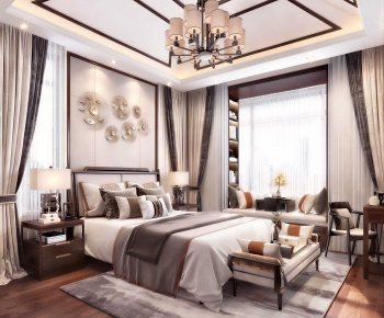 New Chinese Style Bedroom-ID:811871052