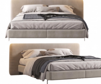 Modern Double Bed-ID:998606925