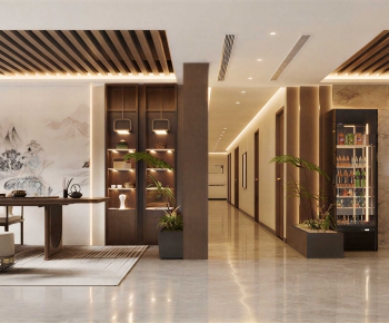 New Chinese Style Lobby Hall-ID:643627884