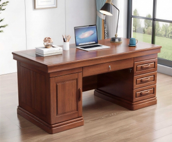New Chinese Style Office Table-ID:351552013