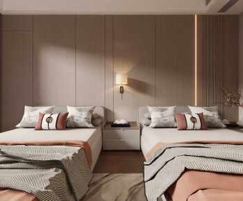 New Chinese Style Bedroom-ID:618206026