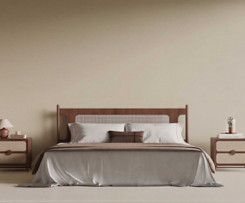 New Chinese Style Double Bed-ID:315548902