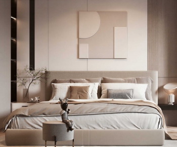 Modern Double Bed-ID:459558961