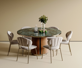 Modern Dining Table And Chairs-ID:392591955