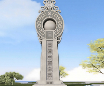 New Chinese Style Building Component-ID:302196033