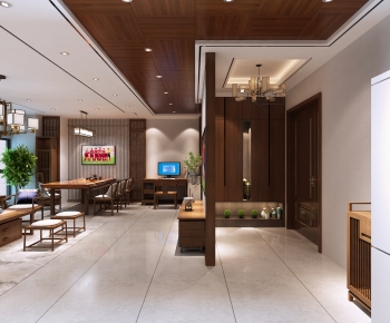 New Chinese Style Teahouse Tea House-ID:310589082