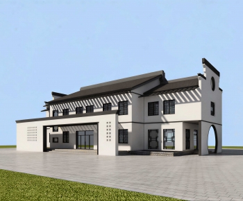 New Chinese Style Public Building-ID:766181959