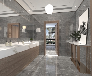 Modern Public Toilet-ID:173650039