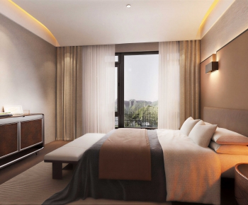 New Chinese Style Bedroom-ID:816859967