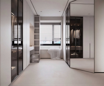 Modern Clothes Storage Area-ID:114371066
