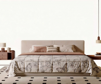 Modern Double Bed-ID:859705923