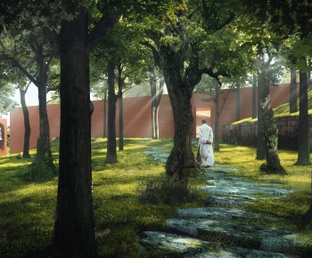 Modern Courtyard/landscape-ID:704940087