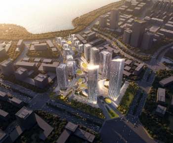 Modern Architectural Bird's-eye View Planning-ID:417253023