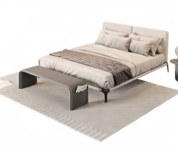 Modern Double Bed-ID:800218119