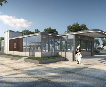 Modern Building Appearance-ID:613710995