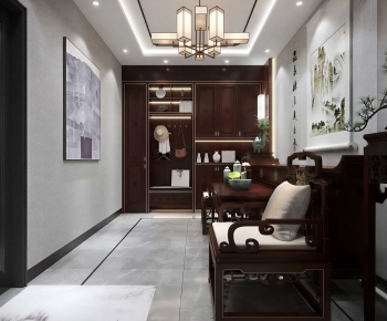 New Chinese Style Hallway-ID:446033954