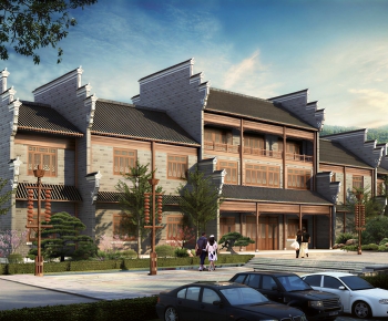 New Chinese Style Appearance Of Commercial Building-ID:636996037