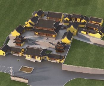 Chinese Style Architectural Bird's-eye View Planning-ID:317938095