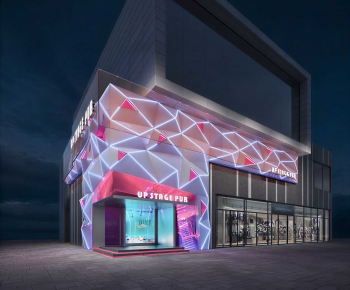 Modern Appearance Of Commercial Building-ID:417973043
