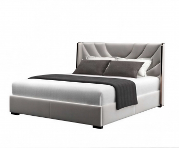 Modern Double Bed-ID:992405897