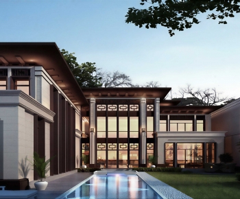 New Chinese Style Courtyard/landscape-ID:131890069