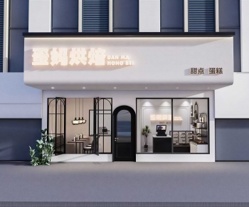 Modern Facade Element-ID:860766897