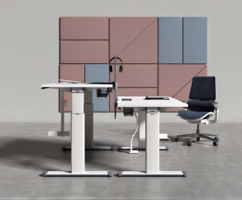 Modern Office Desk And Chair-ID:634330032
