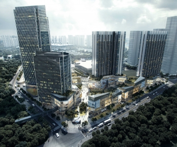 Modern Architectural Bird's-eye View Planning-ID:739259969