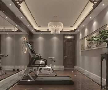 New Chinese Style Home Fitness Room-ID:477029098