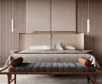 Modern Double Bed-ID:498828985
