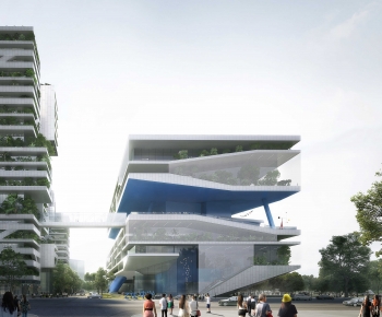 Modern Appearance Of Commercial Building-ID:323647986