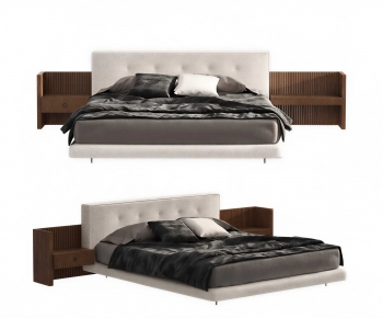 Modern Double Bed-ID:526222948