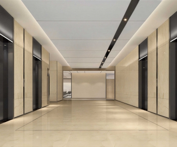 Modern Office Elevator Hall-ID:447021017