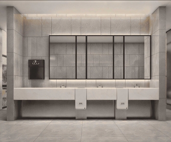 Modern Public Toilet-ID:732960789