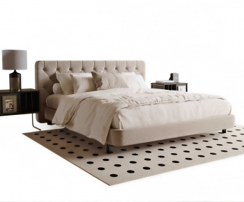 Modern Double Bed-ID:721900942
