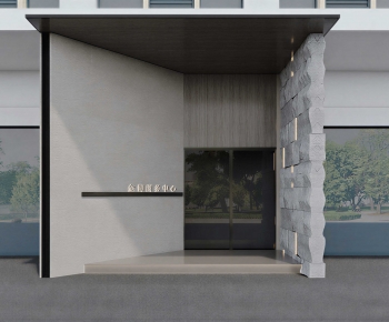 Modern Facade Element-ID:610358007