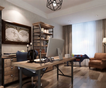 Industrial Style Study Space-ID:500154024