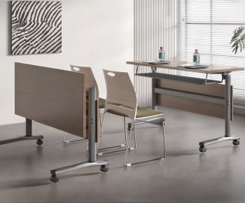 Modern Office Desk And Chair-ID:602431065