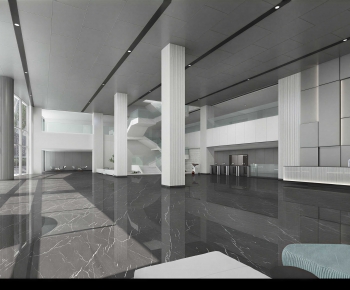 Modern Office Reception Desk-ID:504744054