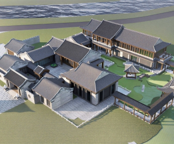 Chinese Style Architectural Bird's-eye View Planning-ID:792899148