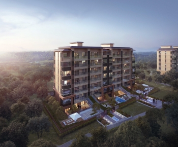 Modern Residential Building-ID:733479983