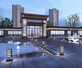New Chinese Style Courtyard/landscape-ID:983055113